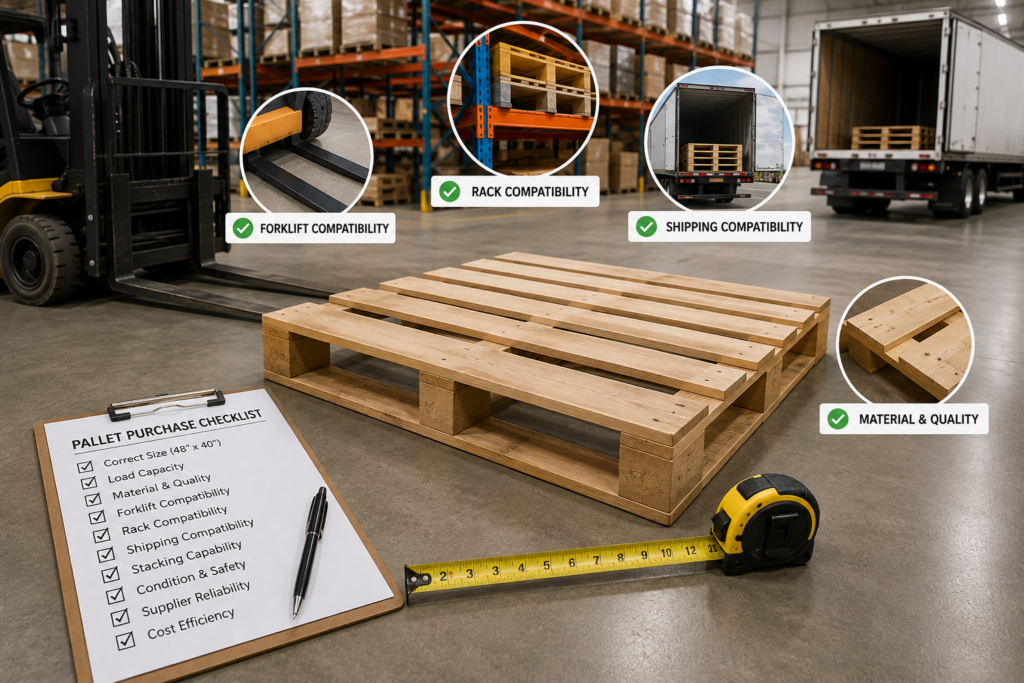 Checklist for selecting the right standard pallet size for warehouse and shipping use